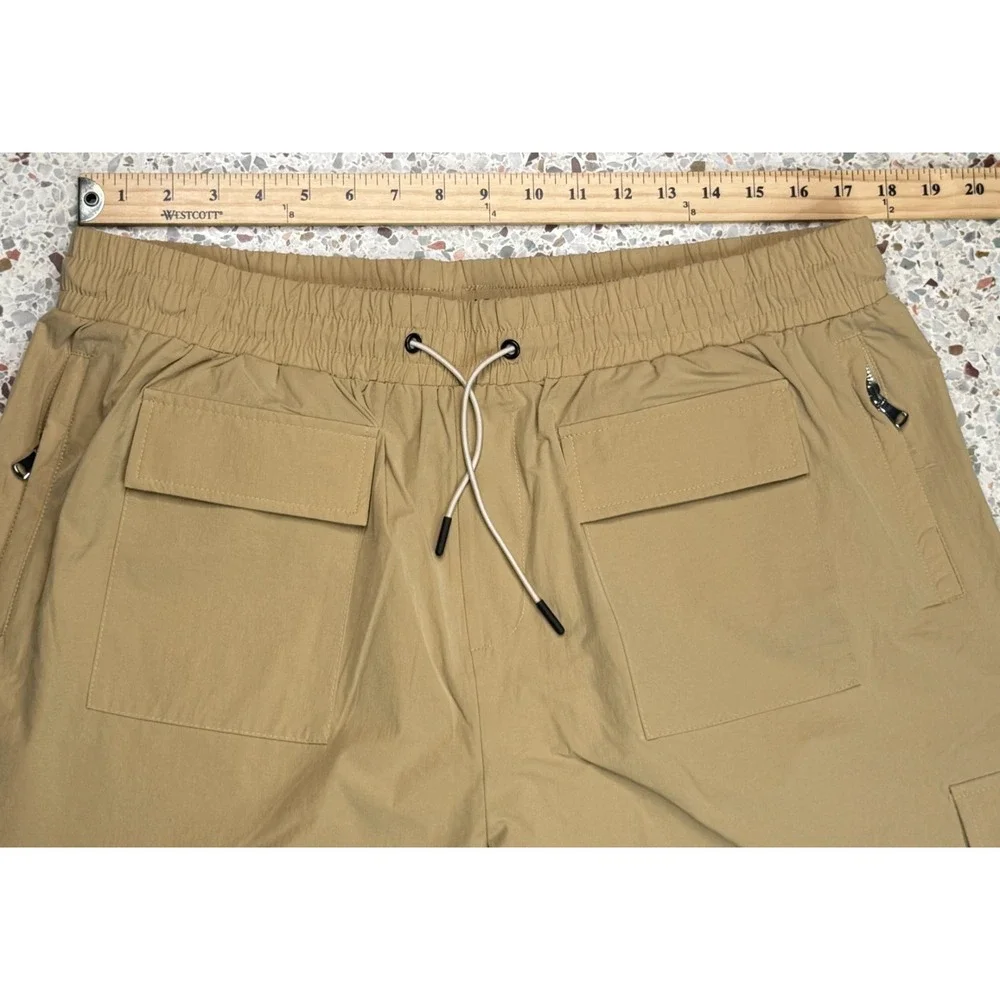 Well Known Studios Men's Drawstring Waist Multi Pockets Brown‎ Shorts Size XXL